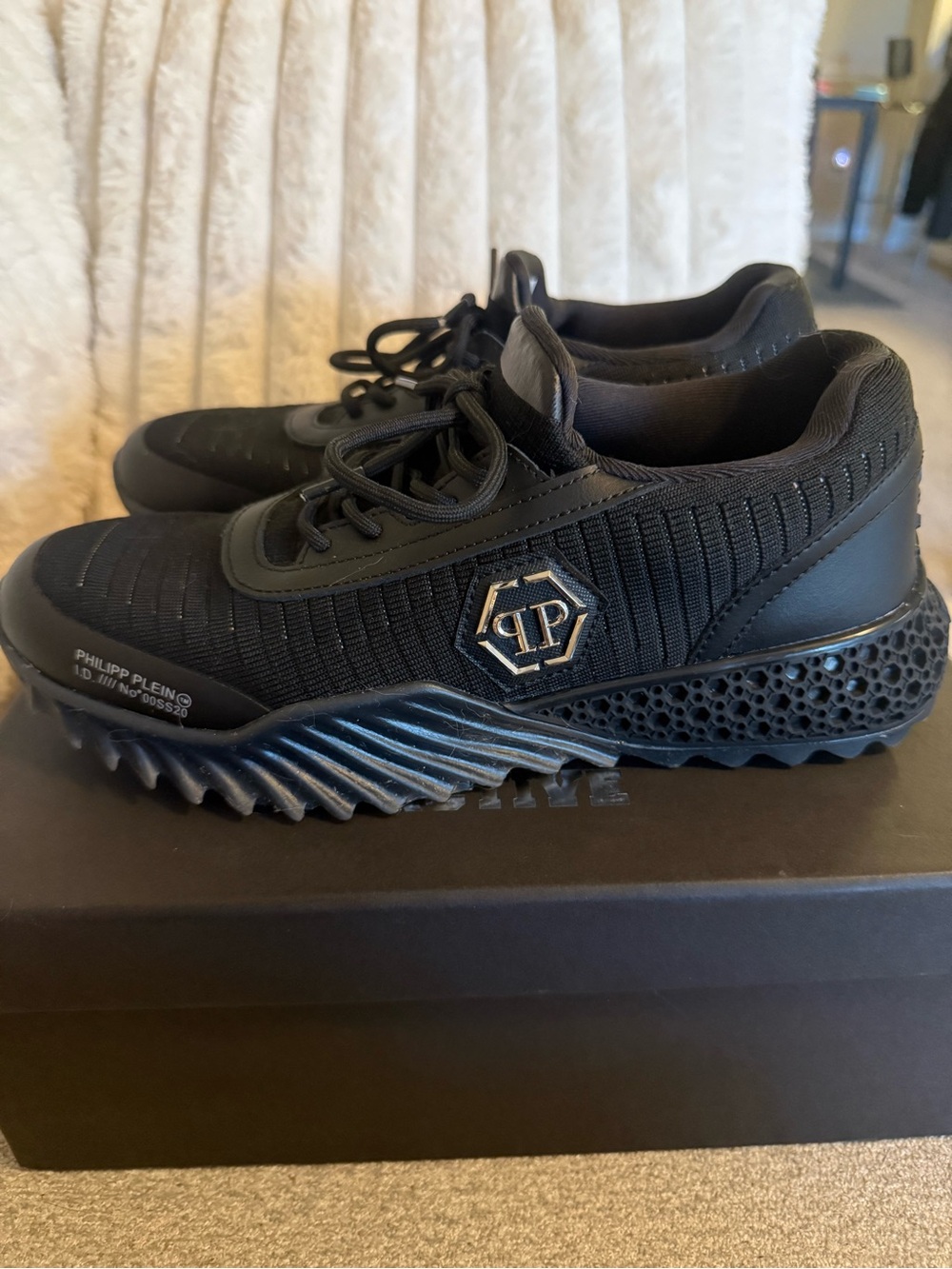 Philipp Plein Black Runner Sneakers